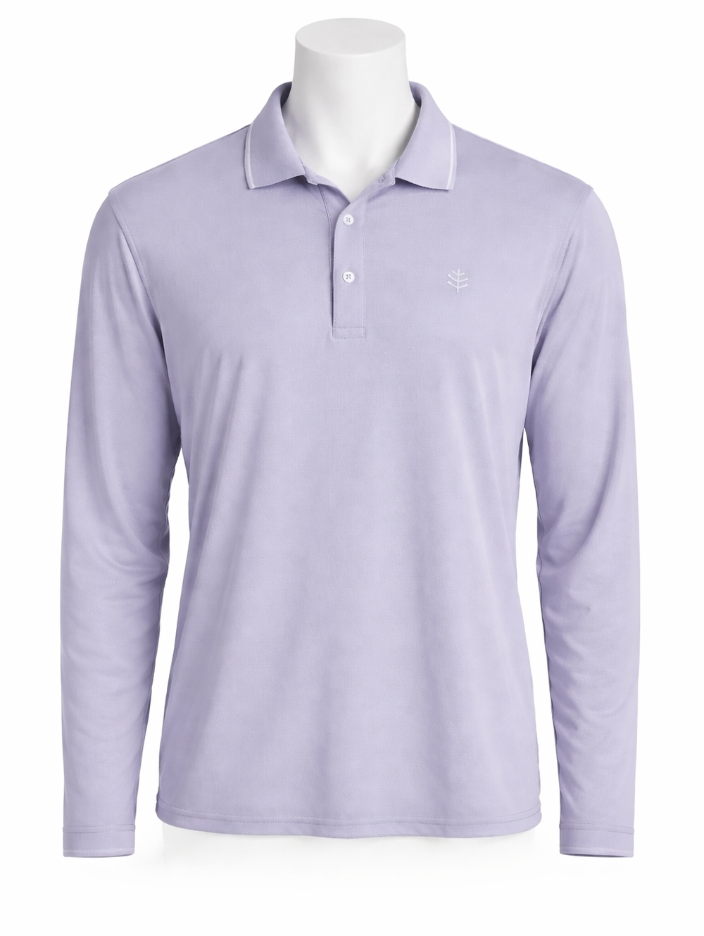 Coolibar Men's Purple Erodym Long Sleeve Gold Shirt XL UPF 50+ Sun Protection